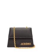 Matchesfashion.com Jacquemus - Le Piccolo Mini Logo Plaque Leather Cross Body Bag - Womens - Black