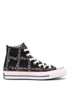 Matchesfashion.com Converse X Jw Anderson - Chuck 70 Grid High Top Canvas Trainers - Womens - Black