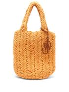 Jw Anderson - Shopper Hand-crocheted Cotton Tote Bag - Womens - Orange