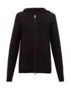 Matchesfashion.com Denis Colomb - Two Way Zip Cashmere Hooded Sweater - Mens - Black