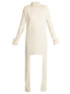 Matchesfashion.com Jw Anderson - Extended Side Panel Crepe Shirt - Womens - Ivory