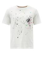 Mens Rtw Paul Smith - Paint-print Organic-cotton Jersey T-shirt - Mens - White