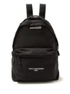 Matchesfashion.com Stella Mccartney - Go Logo Print Canvas Backpack - Womens - Black