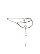 Matchesfashion.com Marine Serre - Logo-engraved Beaded Chain Belt - Womens - Black