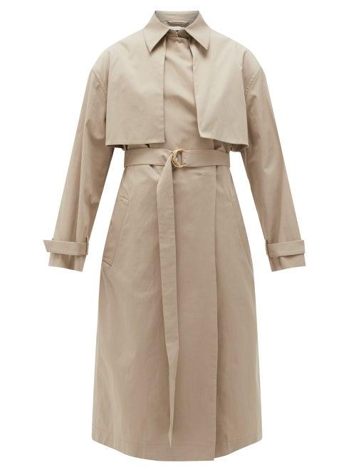 Matchesfashion.com Another Tomorrow - Organic Cotton-blend Trench Coat - Womens - Tan