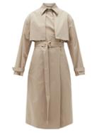 Matchesfashion.com Another Tomorrow - Organic Cotton-blend Trench Coat - Womens - Tan