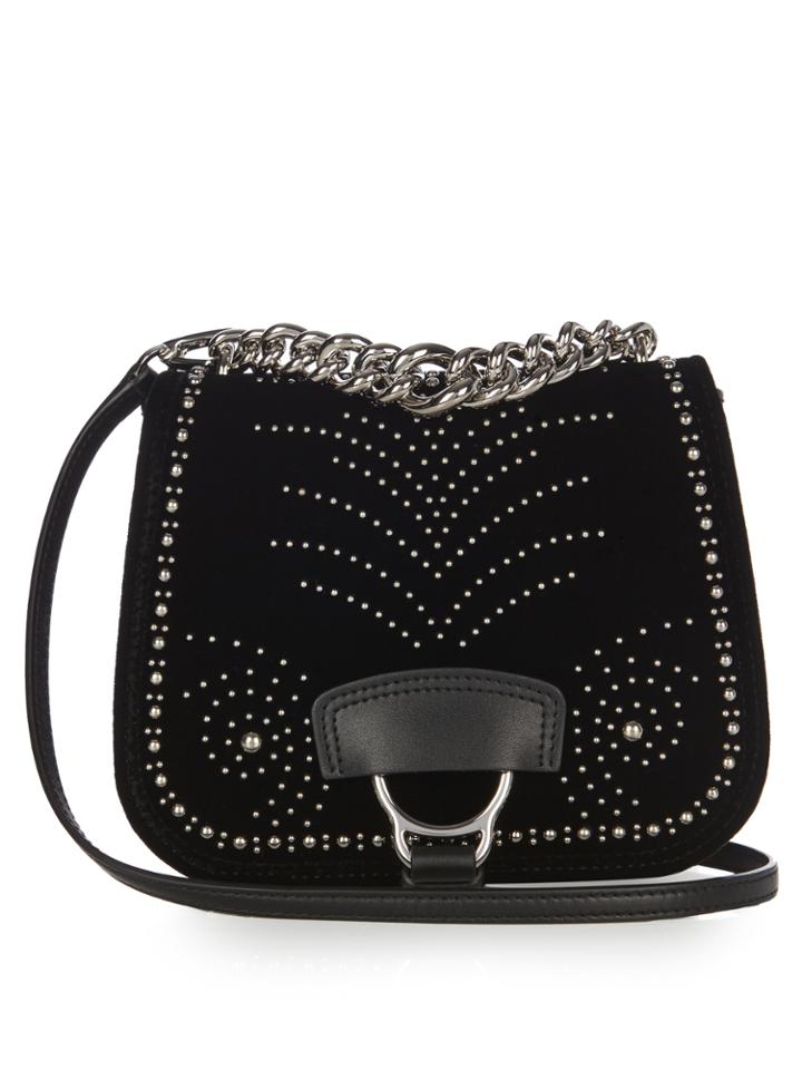 Miu Miu Dahlia Studded Velvet Cross-body Bag
