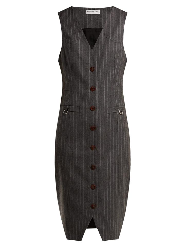 Altuzarra Naomi Single-breasted Wool Dress