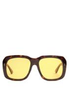 Gucci Square-frame Tortoiseshell Sunglasses