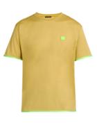 Matchesfashion.com Acne Studios - Elmo Face Chest Patch Cotton Jersey T Shirt - Mens - Beige