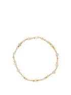 Matchesfashion.com Katerina Makriyianni - Beaded Howlite And 24kt Gold-plated Necklace - Womens - White Gold