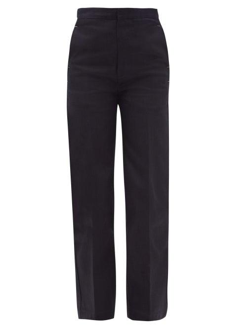 Matchesfashion.com Jil Sander - High-rise Tailored Jeans - Womens - Dark Blue