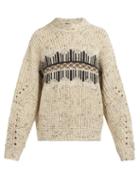Matchesfashion.com Isabel Marant - Deason Wool Blend Sweater - Mens - Ivory