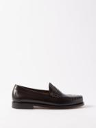 G.h. Bass & Co. - Weejun Heritage Larson Leather Loafers - Mens - Dark Brown