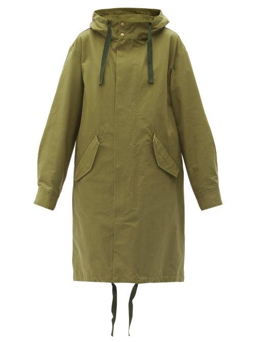 Matchesfashion.com A.p.c. - Ludo Cotton-canvas Parka - Womens - Khaki