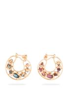 Matchesfashion.com Marie Mas - Dancing Creole Multi Stone 18kt Rose Gold Earrings - Womens - Pink