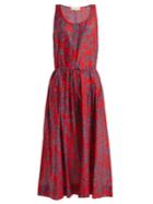 Diane Von Furstenberg Sleeveless Cotton And Silk-blend Dress
