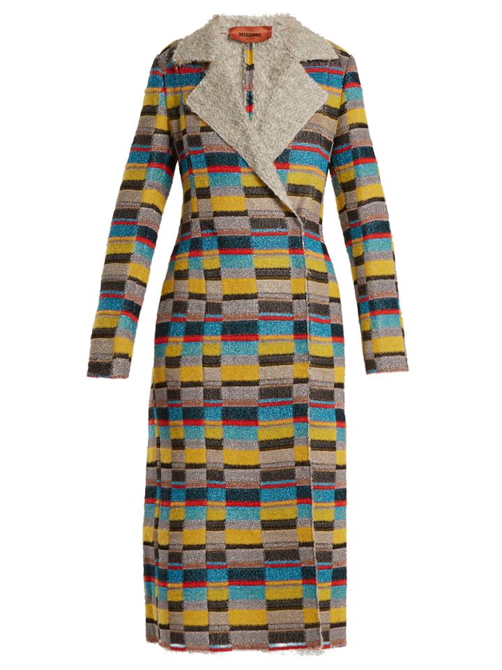 Missoni Notch-lapel Patchwork-boucl Coat