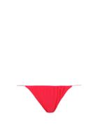 Ladies Beachwear Isa Boulder - Leaf Reversible High-cut Ruched Bikini Briefs - Womens - Orange