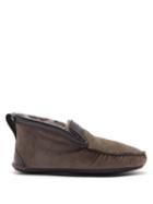 Quoddy - Dorm Shearling Slipper Boots - Mens - Grey