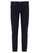 Matchesfashion.com Stone Island - Slim Leg Cotton Chino Trousers - Mens - Navy
