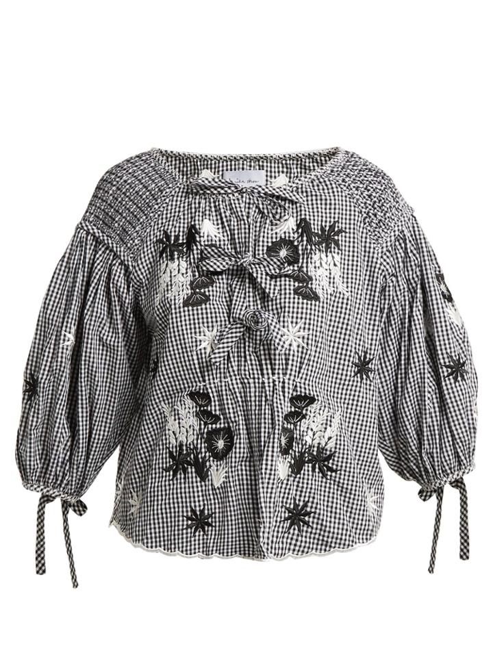 Innika Choo Oliver Daily Gingham Cotton Top
