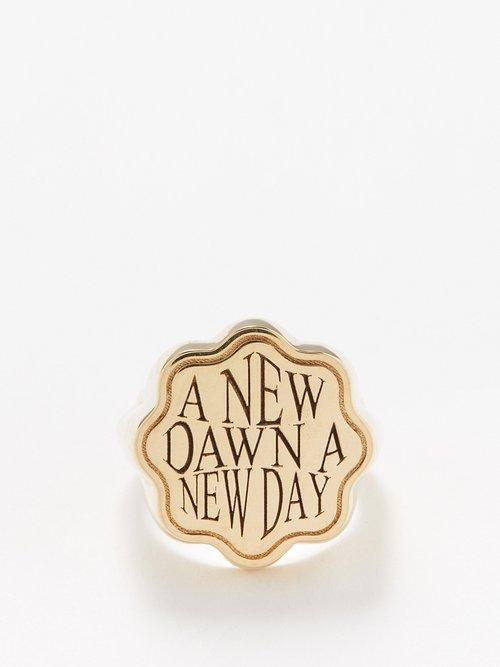 Retrouvai - Talisman Optimism 14kt Gold Ring - Womens - Yellow Gold