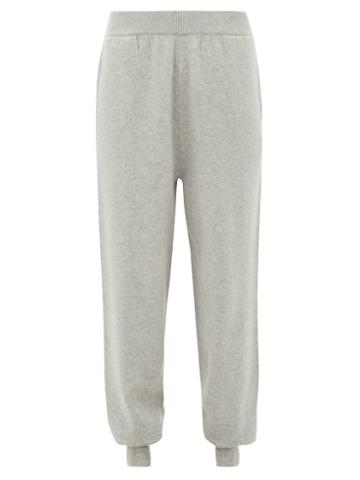 Matchesfashion.com Extreme Cashmere - N56 Yogi Cashmere Blend Wide Leg Trousers - Womens - Grey
