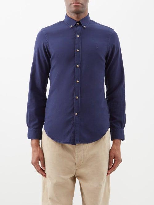 Polo Ralph Lauren - Logo-embroidered Cotton-oxford Shirt - Mens - Navy