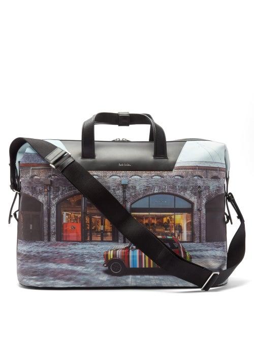 Matchesfashion.com Paul Smith - Mini-print Leather Holdall - Mens - Multi