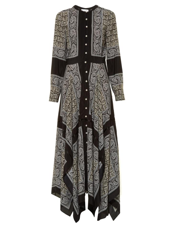Altuzarra Winnie Silk-habotai Paisley-print Dress