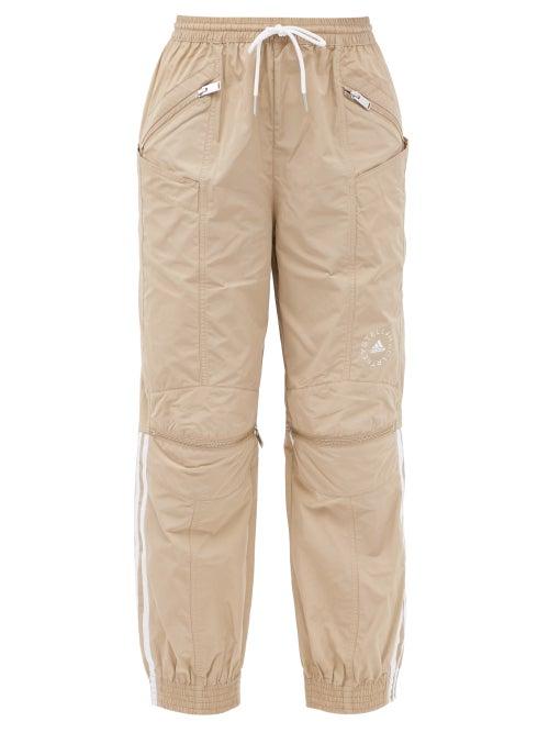 Matchesfashion.com Stella Mccartney - X Adidas June Side-stripe Shell Track Pants - Womens - Brown Multi