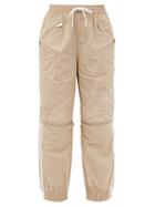 Matchesfashion.com Stella Mccartney - X Adidas June Side-stripe Shell Track Pants - Womens - Brown Multi
