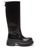 Valentino Garavani - Roman Stud Leather Knee-high Boots - Womens - Black
