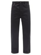 Mens Rtw Raey - Open Organic Selvedge Denim Wide-leg Jean - Mens - Black