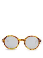 Saint Laurent Round-frame Mirrored Acetate Sunglasses