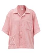 Matchesfashion.com Terry - Boxy Cotton Terry-toweling Shirt - Womens - Light Pink