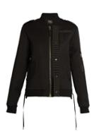 Anthony Vaccarello Lace-detail Wool Bomber Jacket