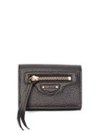 Matchesfashion.com Balenciaga - Neo Classic Grained-leather Wallet - Womens - Black