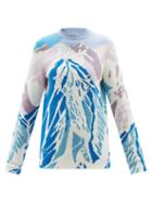 Gabriela Hearst - Ines Mountain-intarsia Cashmere Sweater - Womens - Blue Multi