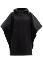 Matchesfashion.com Moncler - Hooded Logo-print Cape - Womens - Black