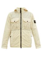 Matchesfashion.com Stone Island - Hooded Technical Nylon Jacket - Mens - Cream