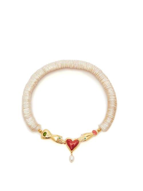 Matchesfashion.com Heimat Atlantica - Love Seashell Necklace - Womens - Multi