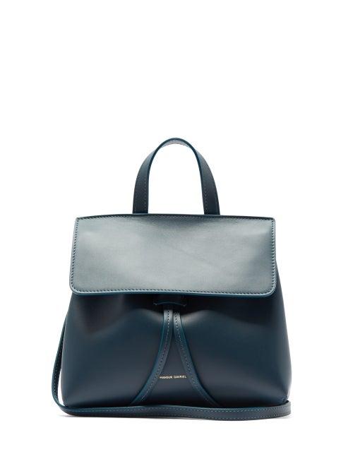 Matchesfashion.com Mansur Gavriel - Mini Mini Lady Leather Cross Body Bag - Womens - Blue
