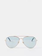 Tom Ford Eyewear - Dashel Aviator Metal Sunglasses - Mens - Blue