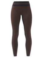 Matchesfashion.com Vaara - Flo High-rise Bi-colour Leggings - Womens - Black Brown
