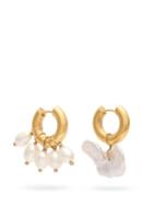 Matchesfashion.com Timeless Pearly - Mismatched Baroque Pearl Hoop Earrings - Womens - Pearl