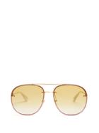 Gucci Glitter-embellished Aviator Sunglasses