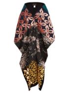 Matchesfashion.com Biyan - Floral Appliqu And Brocade Shawl - Womens - Pink