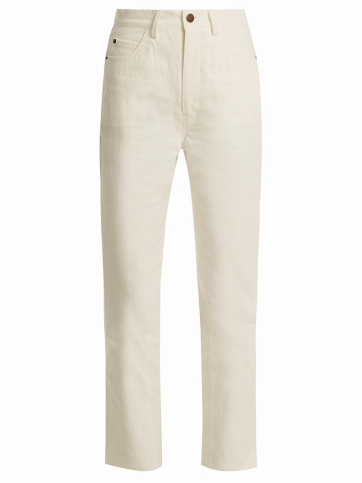 Apiece Apart Highway High-rise Straight-leg Jeans